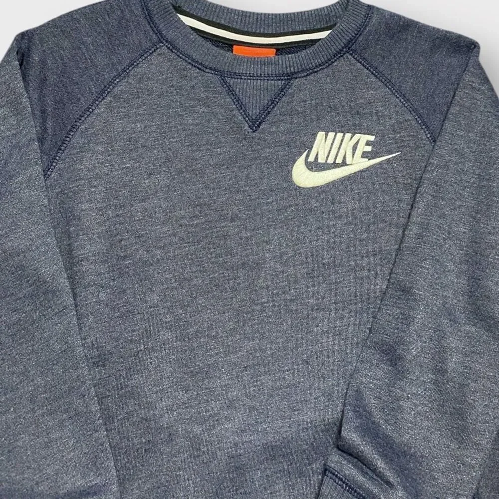 Nike Sportswear Club Fleece Big Kids Crew-Neck Sweatshirt Boys size 6 New NWT